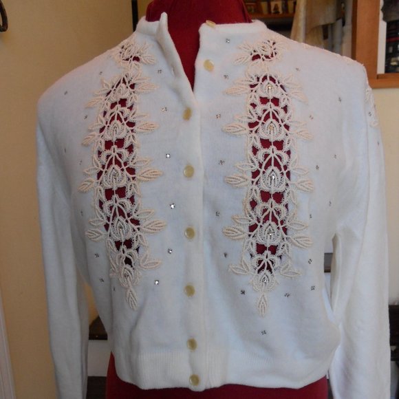 Kirby of Miami Sweaters - 1950's cardigan sweater Kirby of Miami